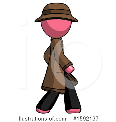 Royalty-Free (RF) Pink Design Mascot Clipart Illustration by Leo Blanchette - Stock Sample #1592137