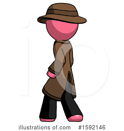 Royalty-Free (RF) Pink Design Mascot Clipart Illustration by Leo Blanchette - Stock Sample #1592146