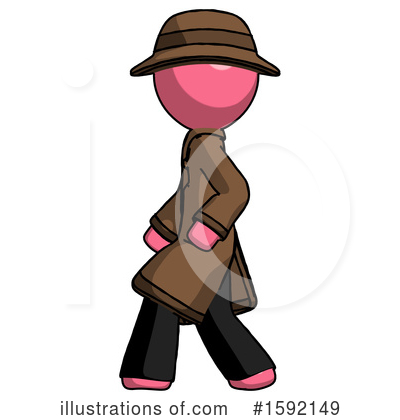 Royalty-Free (RF) Pink Design Mascot Clipart Illustration by Leo Blanchette - Stock Sample #1592149