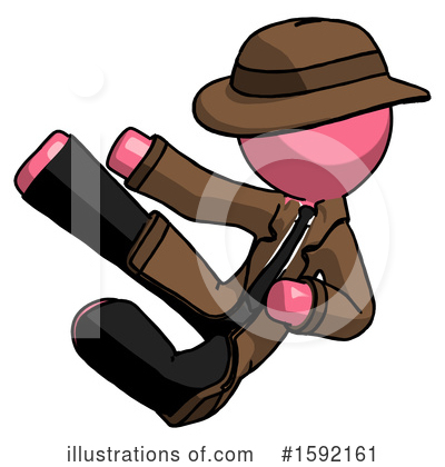 Royalty-Free (RF) Pink Design Mascot Clipart Illustration by Leo Blanchette - Stock Sample #1592161