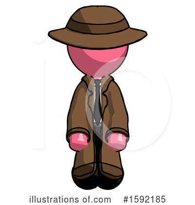 Royalty-Free (RF) Pink Design Mascot Clipart Illustration by Leo Blanchette - Stock Sample #1592185