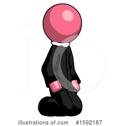 Royalty-Free (RF) Pink Design Mascot Clipart Illustration by Leo Blanchette - Stock Sample #1592187