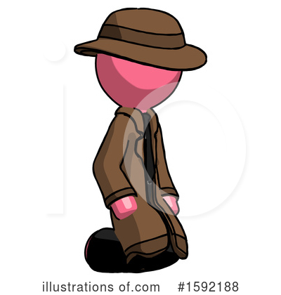 Royalty-Free (RF) Pink Design Mascot Clipart Illustration by Leo Blanchette - Stock Sample #1592188