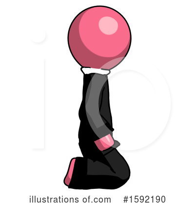 Royalty-Free (RF) Pink Design Mascot Clipart Illustration by Leo Blanchette - Stock Sample #1592190