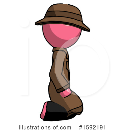 Royalty-Free (RF) Pink Design Mascot Clipart Illustration by Leo Blanchette - Stock Sample #1592191