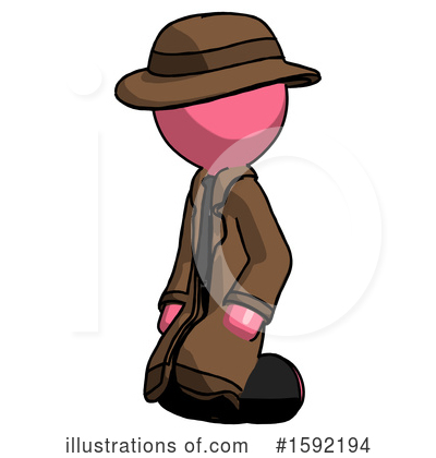 Royalty-Free (RF) Pink Design Mascot Clipart Illustration by Leo Blanchette - Stock Sample #1592194