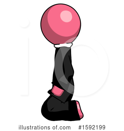 Royalty-Free (RF) Pink Design Mascot Clipart Illustration by Leo Blanchette - Stock Sample #1592199