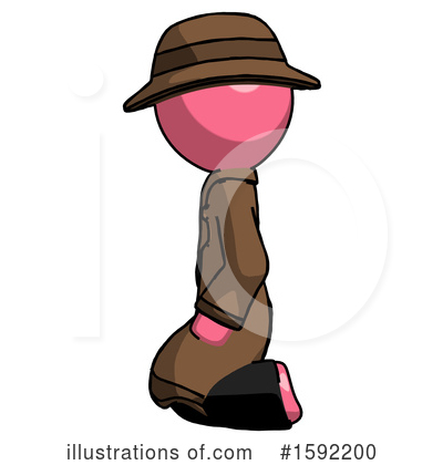 Royalty-Free (RF) Pink Design Mascot Clipart Illustration by Leo Blanchette - Stock Sample #1592200