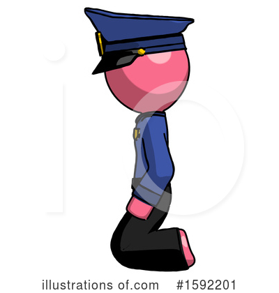 Royalty-Free (RF) Pink Design Mascot Clipart Illustration by Leo Blanchette - Stock Sample #1592201