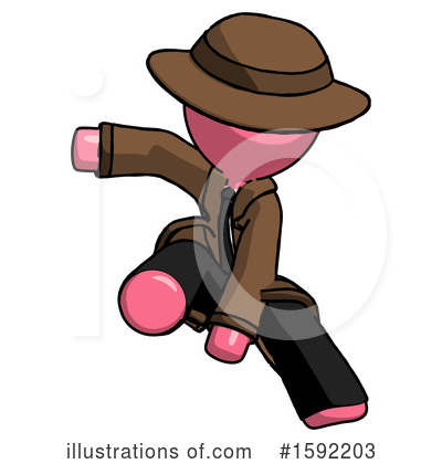 Royalty-Free (RF) Pink Design Mascot Clipart Illustration by Leo Blanchette - Stock Sample #1592203