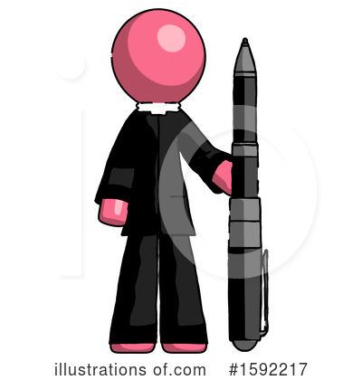 Royalty-Free (RF) Pink Design Mascot Clipart Illustration by Leo Blanchette - Stock Sample #1592217