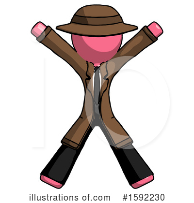 Royalty-Free (RF) Pink Design Mascot Clipart Illustration by Leo Blanchette - Stock Sample #1592230