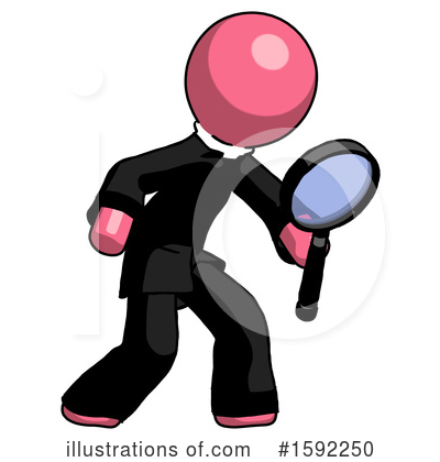 Royalty-Free (RF) Pink Design Mascot Clipart Illustration by Leo Blanchette - Stock Sample #1592250