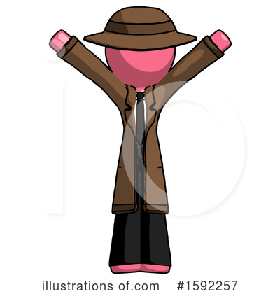 Royalty-Free (RF) Pink Design Mascot Clipart Illustration by Leo Blanchette - Stock Sample #1592257
