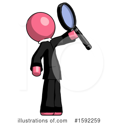 Royalty-Free (RF) Pink Design Mascot Clipart Illustration by Leo Blanchette - Stock Sample #1592259