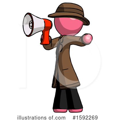Royalty-Free (RF) Pink Design Mascot Clipart Illustration by Leo Blanchette - Stock Sample #1592269