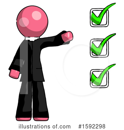 Royalty-Free (RF) Pink Design Mascot Clipart Illustration by Leo Blanchette - Stock Sample #1592298