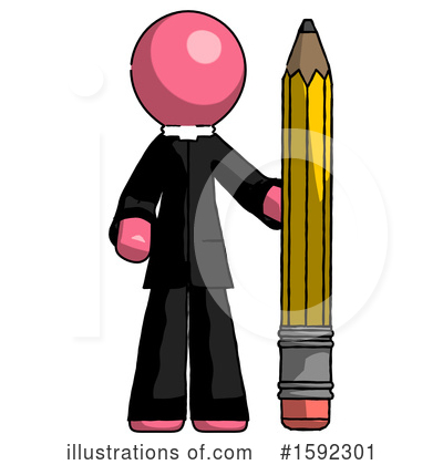 Royalty-Free (RF) Pink Design Mascot Clipart Illustration by Leo Blanchette - Stock Sample #1592301
