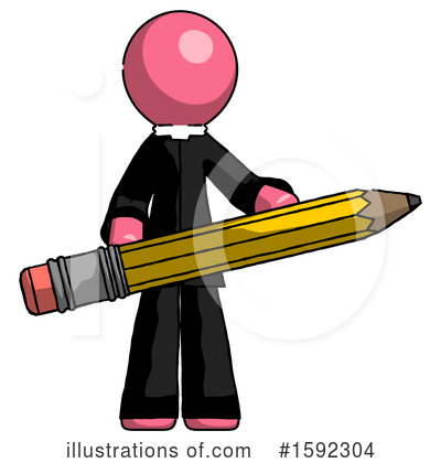 Royalty-Free (RF) Pink Design Mascot Clipart Illustration by Leo Blanchette - Stock Sample #1592304