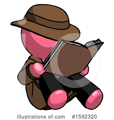 Royalty-Free (RF) Pink Design Mascot Clipart Illustration by Leo Blanchette - Stock Sample #1592320