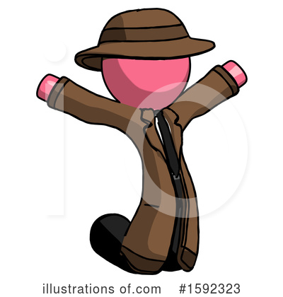Royalty-Free (RF) Pink Design Mascot Clipart Illustration by Leo Blanchette - Stock Sample #1592323