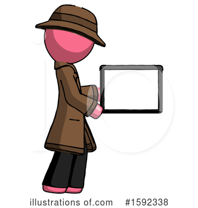 Royalty-Free (RF) Pink Design Mascot Clipart Illustration by Leo Blanchette - Stock Sample #1592338