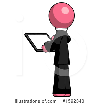 Royalty-Free (RF) Pink Design Mascot Clipart Illustration by Leo Blanchette - Stock Sample #1592340