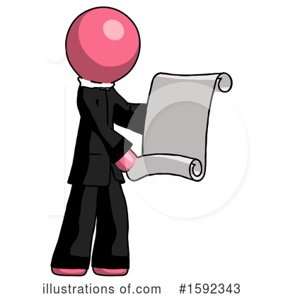 Royalty-Free (RF) Pink Design Mascot Clipart Illustration by Leo Blanchette - Stock Sample #1592343