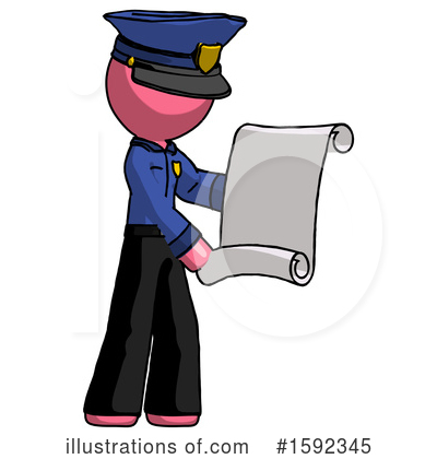 Royalty-Free (RF) Pink Design Mascot Clipart Illustration by Leo Blanchette - Stock Sample #1592345