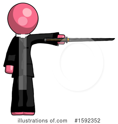 Royalty-Free (RF) Pink Design Mascot Clipart Illustration by Leo Blanchette - Stock Sample #1592352