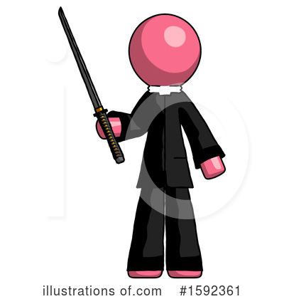 Royalty-Free (RF) Pink Design Mascot Clipart Illustration by Leo Blanchette - Stock Sample #1592361