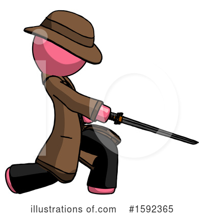 Royalty-Free (RF) Pink Design Mascot Clipart Illustration by Leo Blanchette - Stock Sample #1592365