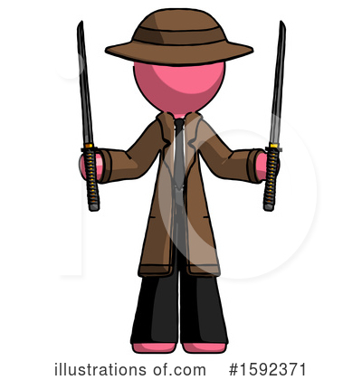 Royalty-Free (RF) Pink Design Mascot Clipart Illustration by Leo Blanchette - Stock Sample #1592371