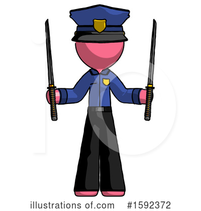 Royalty-Free (RF) Pink Design Mascot Clipart Illustration by Leo Blanchette - Stock Sample #1592372