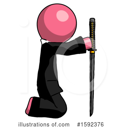 Royalty-Free (RF) Pink Design Mascot Clipart Illustration by Leo Blanchette - Stock Sample #1592376