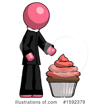 Royalty-Free (RF) Pink Design Mascot Clipart Illustration by Leo Blanchette - Stock Sample #1592379