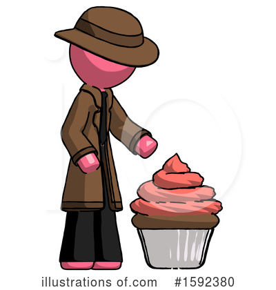 Royalty-Free (RF) Pink Design Mascot Clipart Illustration by Leo Blanchette - Stock Sample #1592380