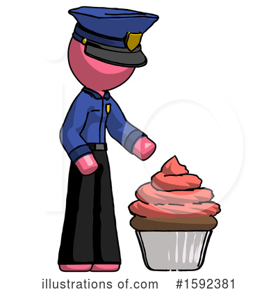 Royalty-Free (RF) Pink Design Mascot Clipart Illustration by Leo Blanchette - Stock Sample #1592381