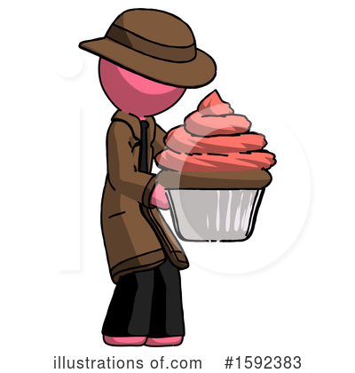 Royalty-Free (RF) Pink Design Mascot Clipart Illustration by Leo Blanchette - Stock Sample #1592383