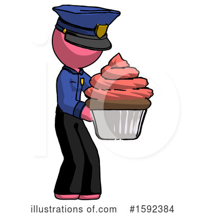 Royalty-Free (RF) Pink Design Mascot Clipart Illustration by Leo Blanchette - Stock Sample #1592384