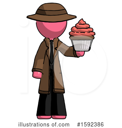 Royalty-Free (RF) Pink Design Mascot Clipart Illustration by Leo Blanchette - Stock Sample #1592386