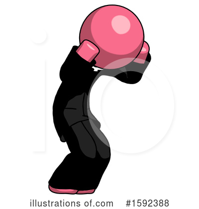 Royalty-Free (RF) Pink Design Mascot Clipart Illustration by Leo Blanchette - Stock Sample #1592388