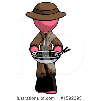 Royalty-Free (RF) Pink Design Mascot Clipart Illustration by Leo Blanchette - Stock Sample #1592395