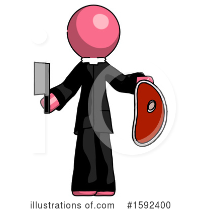 Royalty-Free (RF) Pink Design Mascot Clipart Illustration by Leo Blanchette - Stock Sample #1592400