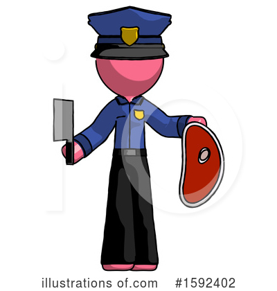Royalty-Free (RF) Pink Design Mascot Clipart Illustration by Leo Blanchette - Stock Sample #1592402