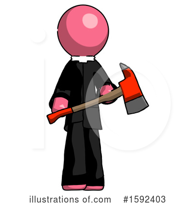 Royalty-Free (RF) Pink Design Mascot Clipart Illustration by Leo Blanchette - Stock Sample #1592403