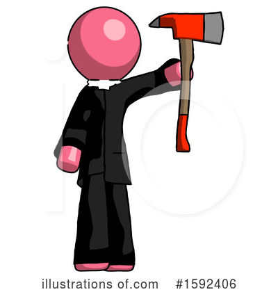 Royalty-Free (RF) Pink Design Mascot Clipart Illustration by Leo Blanchette - Stock Sample #1592406