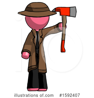 Royalty-Free (RF) Pink Design Mascot Clipart Illustration by Leo Blanchette - Stock Sample #1592407