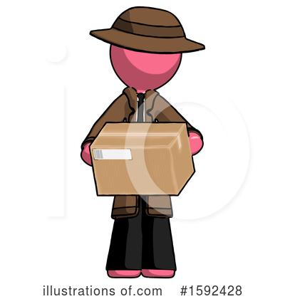 Royalty-Free (RF) Pink Design Mascot Clipart Illustration by Leo Blanchette - Stock Sample #1592428