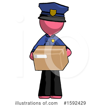 Royalty-Free (RF) Pink Design Mascot Clipart Illustration by Leo Blanchette - Stock Sample #1592429